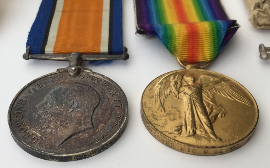 WW1 / WW2 British medal group comprising of British War Medal and Victory Medal and Defence Medal to - Image 2 of 2