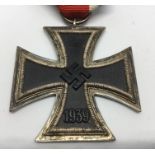 WW2 Third Reich Eisernes Kreuz 2. Klasse. Iron Cross 2nd class complete with ribbon. No makers