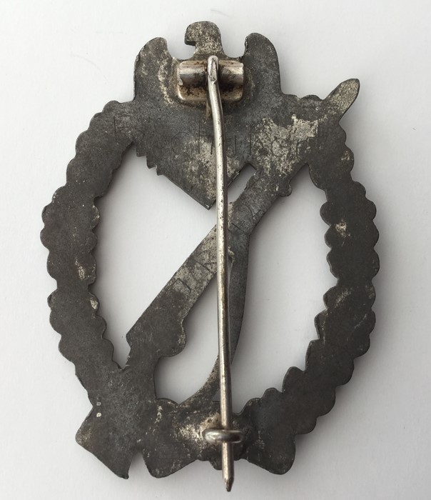 WW2 Third Reich Infanterie Sturmabzeichen in Silber - Infantry Assault Badge in  Silver. Zink. - Image 2 of 6