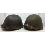 Post war Czech steel helmet dated 1-72 complete with leather liner size 54 and leather chinstrap,