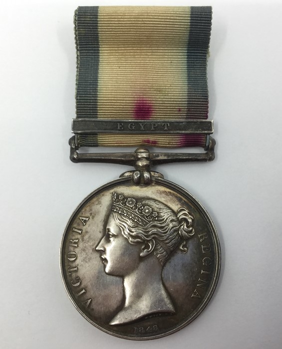 Naval General Service Medal with Egypt clasp. Impressed with name "George Brown". Complete with