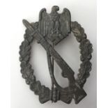WW2 Third Reich Infanterie Sturmabzeichen in Silber - Infantry Assault Badge in  Silver. Zink.