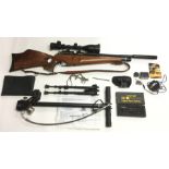 Daystate MK3. 177 cal pre charged pneumatic Air Rifle. Serial number MK3-0800. 60cm barrel fitted