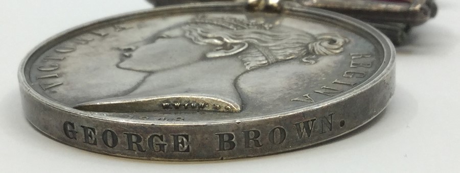 Naval General Service Medal with Egypt clasp. Impressed with name "George Brown". Complete with - Image 4 of 5