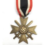 WW2 Third Reich Kriegsverdienstkreuz 2. Klasse mit Schwertern - War Merit Cross 2nd Class   with