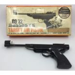 RO72 "Bullseye" .177 cal target air pistol. Serial number 080071. 18cm barrel. Overall length