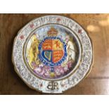 A 1937 Paragon Royal commemorative cabinet plate, to commemorate the Coronation of H.M.King Edward