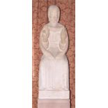 Hew Lorimer O.B.E. (Scottish, 1907-1993), The Sacred Heart, a study in stone, height 106cm, fixed to