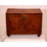 A mid 17th Century Charles II oak and parquetry inlay collectors spice cabinet, circa 1651, fall