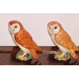 Two Beswick owls. (2)