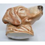 Poole Pottery wall hanging, dogs head modelled as a Labrador, designed and modelled by John Adams