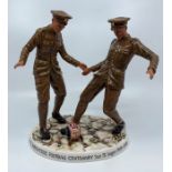 A Royal Doulton Shrovetide Tommies, 1916 figure group, HN 5769, limited edition 111 of 300. Local
