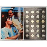 A complete Italy World Cup 1990, Commemorative Medal Collection, comprising 24 commemorative medals,