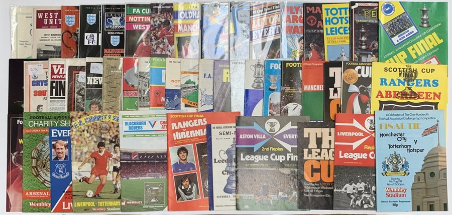 A collection of assorted big match programmes to include Community Shield; League Cup; F.A. Cup