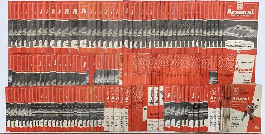 A collection of assorted Arsenal home programmes, 1960's, over 100, 1950's, over 40. (one box) - Image 3 of 3