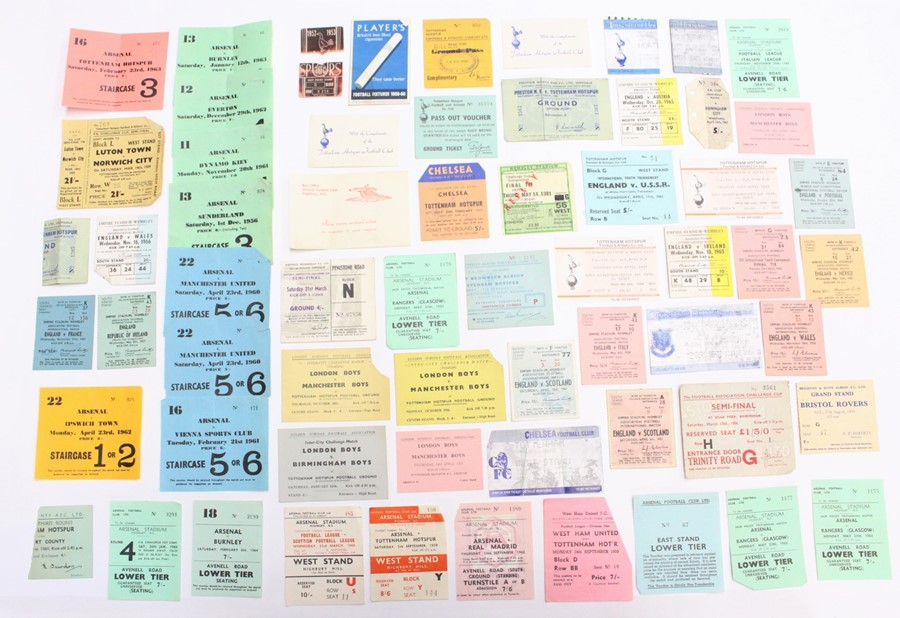 A collection of assorted football tickets to include: various Tottenham aways, 1960's to 90's;