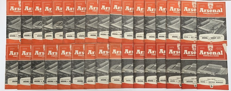 A collection of assorted Arsenal home programmes, 1960's, over 100, 1950's, over 40. (one box) - Image 2 of 3