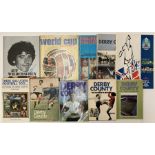 A collection of assorted football memorabilia, mostly pertaining to Derby County, to include: