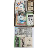 A large collection of various Derby County home programmes, late 1960's onwards, mostly in good