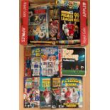 A collection of assorted sticker albums to include: Merlin Premier League 95, 97, 98, 99, 2000,