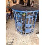 Derby County Memorabilia, A original turnstile from the Baseball Ground, blue, taken from the