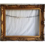 A large 19th century gesso frame, 100cm x 121cm , 74cm x 94cm.