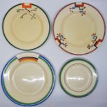 A collection of Clarice Cliff, to include; A Royal Staffordshire for Clarice Cliff "Bizarre" The