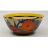 A Clarice Cliff for Royal Staffordshire Pottery/A.J.Wilkinson Ltd Honeyglaze bowl in the Coral