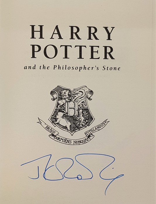 Rowling (J.K), a signed box set of Harry Potter books in single five volume publishers card slip - Image 7 of 10