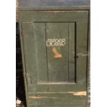 A period WW2 Battle of Britain interest RAF wooden original paint clothes locker