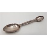 A Victorian silver double ended medicine spoon, by George Unite & Sons, assayed London 1891,