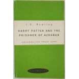 J.K.Rowling, Harry Potter and The Prisoner of Azbahan, Uncorrected Proof Copy, London: Bloomsbury,