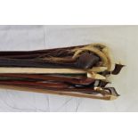 A collection of violin bows. (qty)