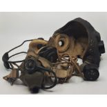 WWF/RAF Interest: A WW2 RAF leather flying helmet and Air Ministry RAF 10A/12161 headset, the