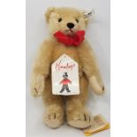 A Hamleys "limited edition" Steiff teddy bear, c.1989, limited to 2000, jointed in golden mohair,