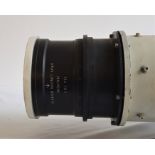 A large 36 inch military lens, with original fitting, and 20th century telescope. (2)