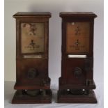 Two Early 20th century railway signal boxes. height approx.63cm. (2)