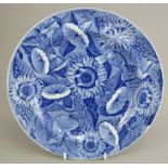 An early nineteenth century blue and white transfer-printed Spode Convolvulus and Sunflower