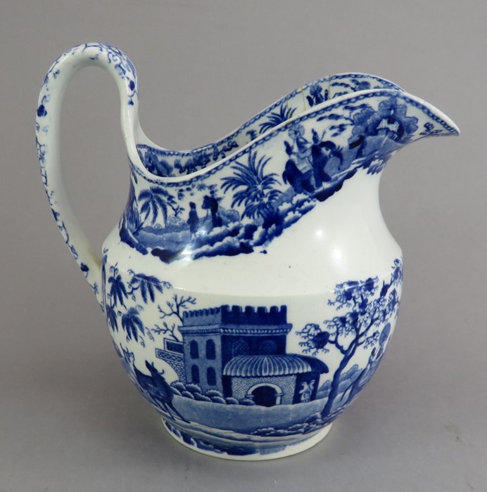 An early nineteenth century blue and white transfer-printed Spode Caramanian series small-size - Image 2 of 3