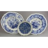 A group of early nineteenth century blue and white transfer-printed Spode pieces, c.1815-25.