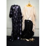 A cream and black lace stage dress Formally the property of the late Jessye Norman