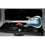 A 2006 Korean built electric guitar ''shine'' in fitted case, 98cm long
