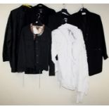 An embroidered black jacket, a black Sutton Studio jacket together with other items of clothing Form
