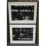 Two framed black and white photographs of Jessye Norman performing at the Concertgebouw, Amsterdam 1