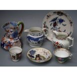 A collection of 19th century English ceramics including Coalport, Masons ironstone, Ridgeway, Worces