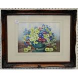 Marion Broom (1878-1962) RWS A still life of a vase of flowers watercolour, signed 19 x 26cm