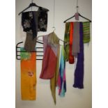 A large quantity of silk evening scarves Formally the property of the late Jessye Norman