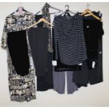 A assorted lot of clothing to include trousers, jumpers , and dresses (10) Formally the property of