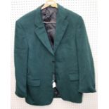 A gentleman's Boss green wool jacket. UK size 38