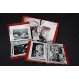 A series of three personal photograph albums belonging to Jessye Norman including some signed portra